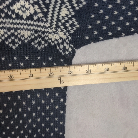 Crystal Kobe Cardigan Sweater Women Large Blue Fair Isle Vtg Preppy Old Money - Picture 4 of 11